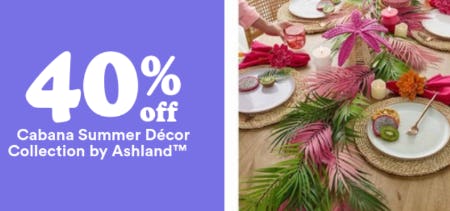 40% Off Cabana Summer Décor Collection by Ashland