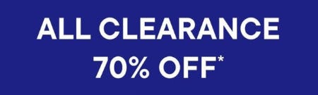 70% Off All Clearance