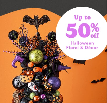 Up to 50% Off Halloween Floral and Décor