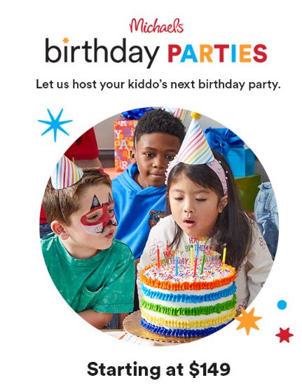 Birthday Parties Starting at $149