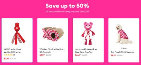 Save Up to 50% off Select Valentine's Day Products
