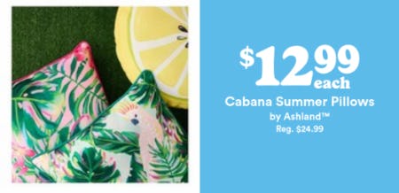 $12.99 Each Cabana Summer Pillows