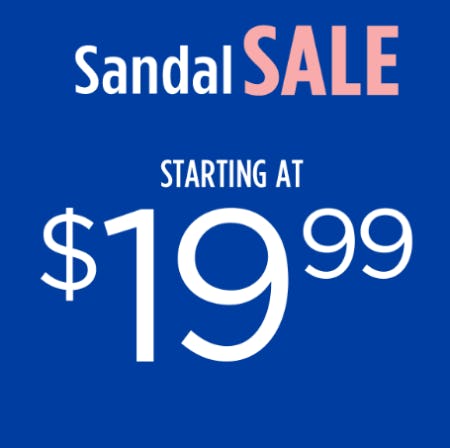 Starting at $19.99 Sandal