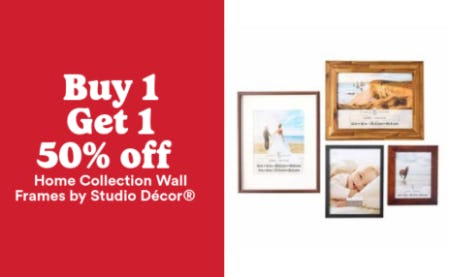 Buy 1, Get 1 50% Off Home Collection Wall Frames by Studio Décor