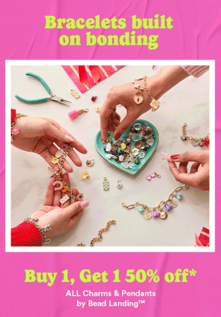 BOGO 50% Off All Charms & Pendants by Bead Landing