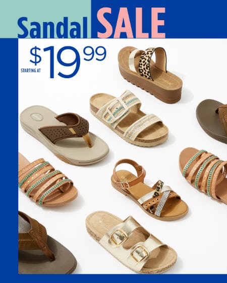 Starting at $19.99 Sandal