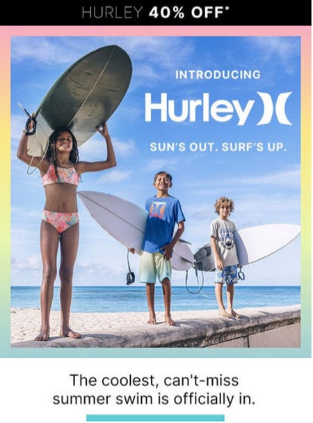 Hurley 40% off