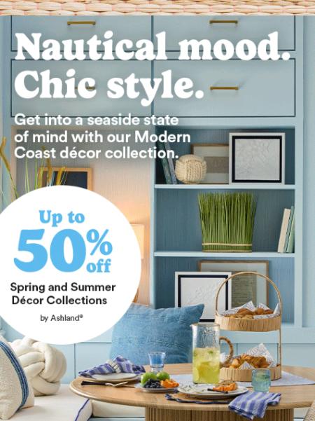 Up to 50% Off Spring and Summer Décor Collections