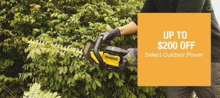 Up to $200 Off Select Outdoor Power