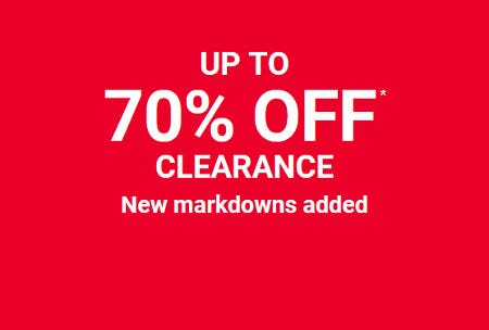 Up to 70% off Clearance