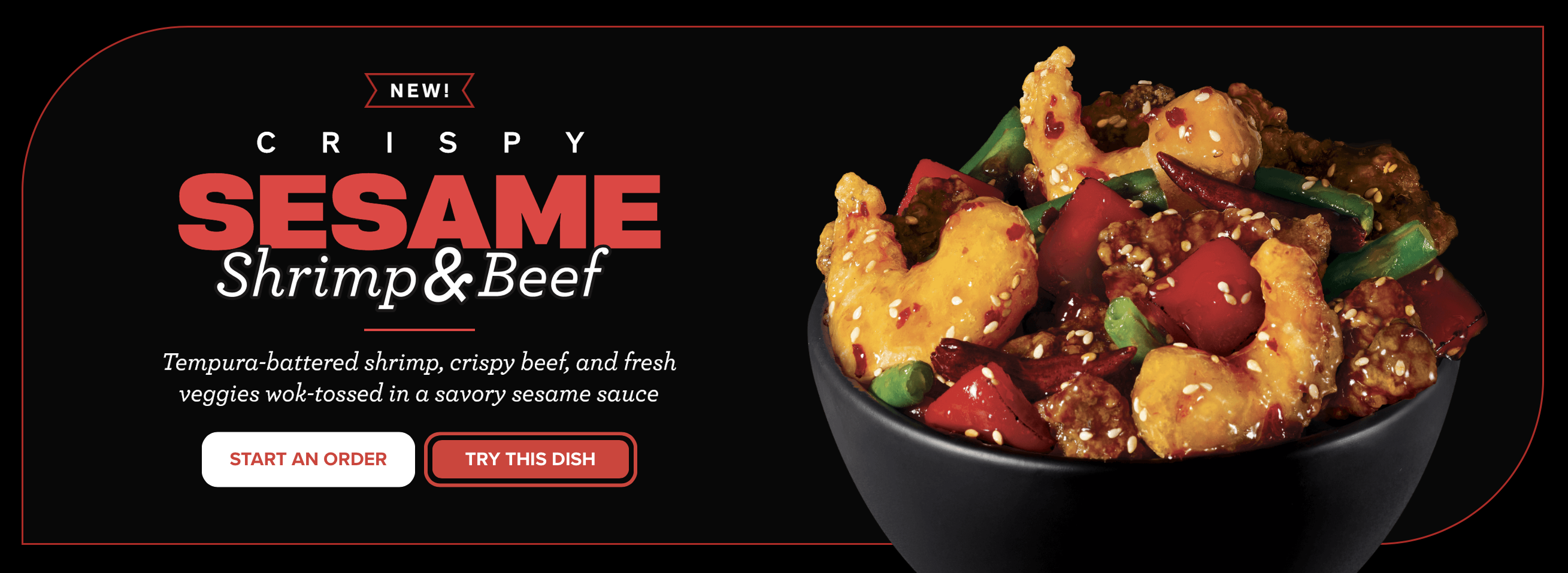 Crispy Sesame Shrimp & Beef