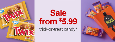 Sale: From $5.99 Trick-or-Treat Candy
