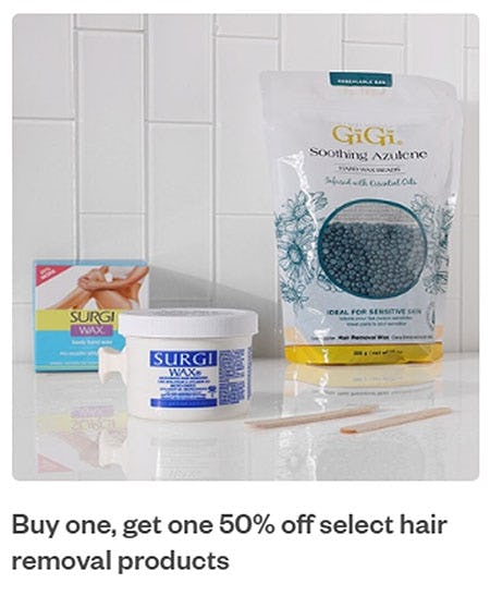 Buy One, Get One 50% Off Select Hair Removal Products