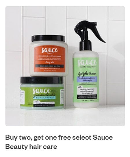 Buy Two, Get One Free Select Sauce Beauty Hair Care