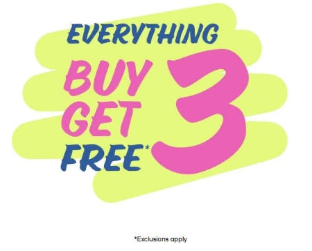 Everything Buy 3, Get 3 Free