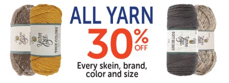 30% Off All Yarn