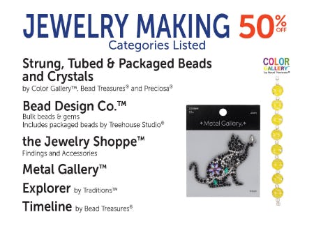 Jewelry Making 50% Off