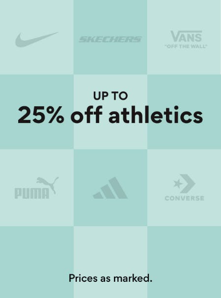 Up to 25% Off Athletics