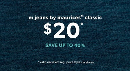 $20 m jeans by maurices™ classic