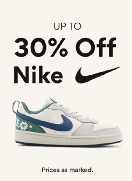 Up to 30% Off Nike