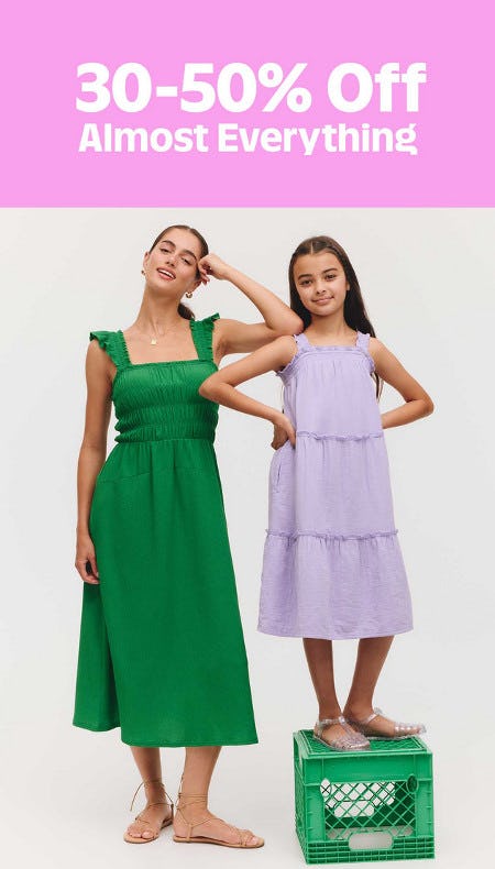 30-50% off Almost Everything