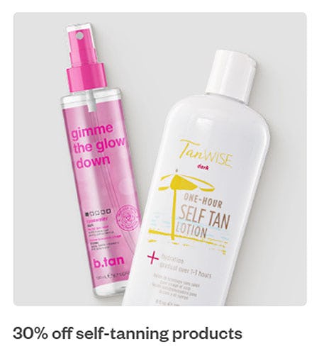 30% Off Self-Tanning Products