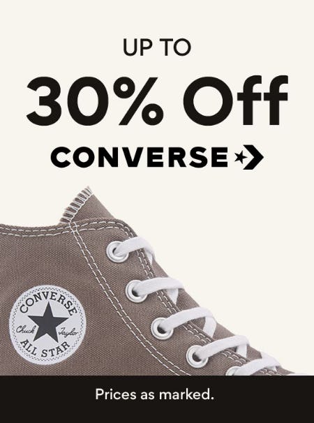 Up to 30% Off Converse