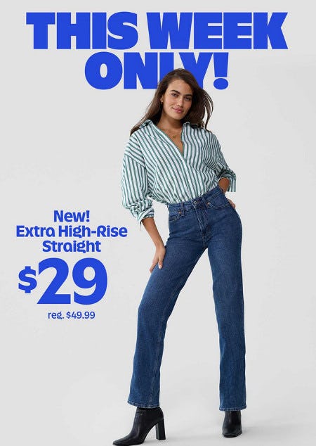 $29 Extra High-Rise Straight Jeans