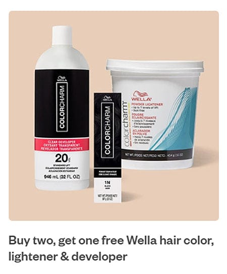 Buy Two, Get One Free Wella Hair Color, Lightener & Developer