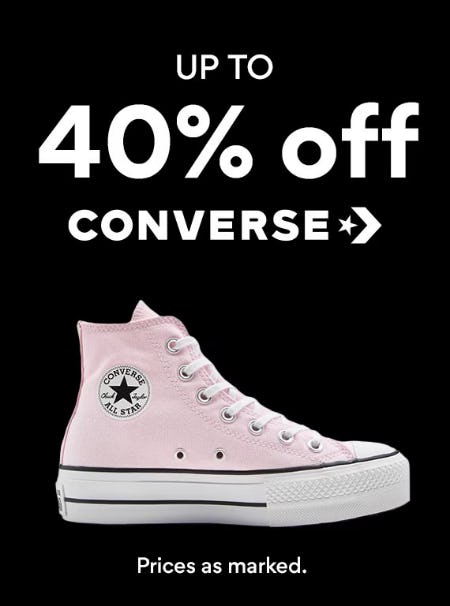 Up to 40% Off Converse