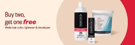 Buy Two, Get One Free Wella Hair Color, Lightener & Developer