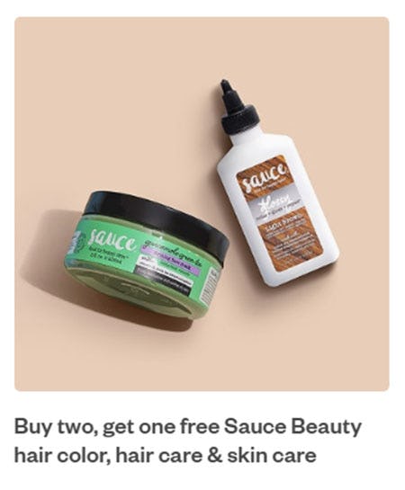 Buy Two, Get One Free Sauce Beauty Hair Color, Hair Care & Skin Care