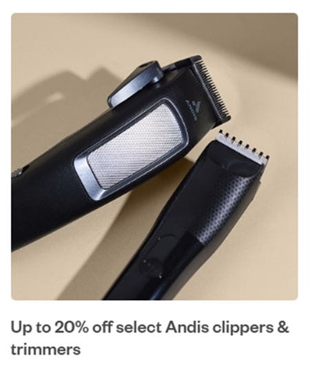 Up to 20% Off Select Andis Clippers & Trimmers