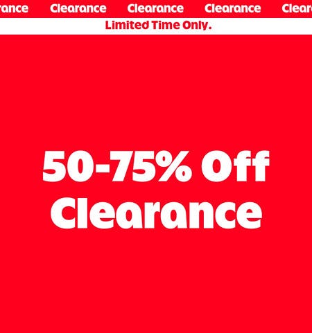 50-75% off Clearance