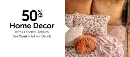 50% Off Home Decor