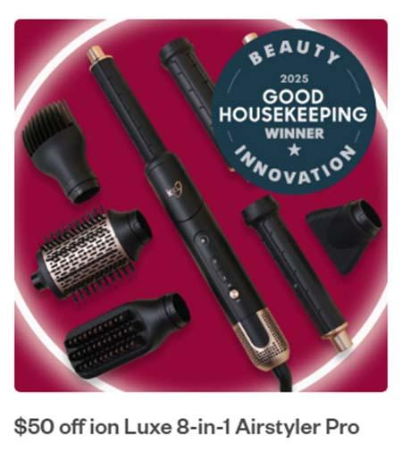 $50 Off ion Luxe 8-In-1 Airstyler Pro