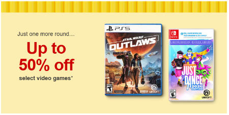 Up to 50% Off Select Video Games