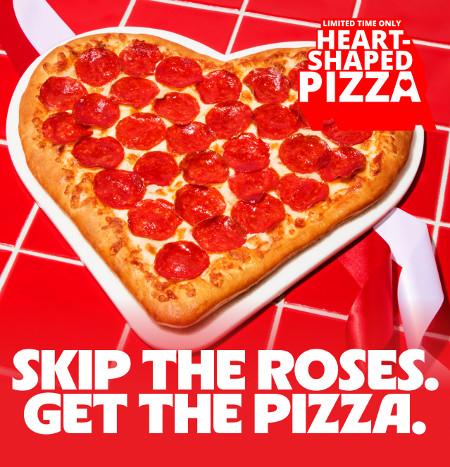 Our Heart-Shaped Pizza Is Back for Valentine’s Day