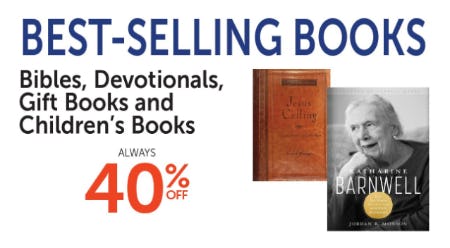 40% Off Best-Selling Books