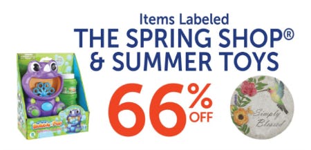 The Spring Shop & Summer Toys 66% Off