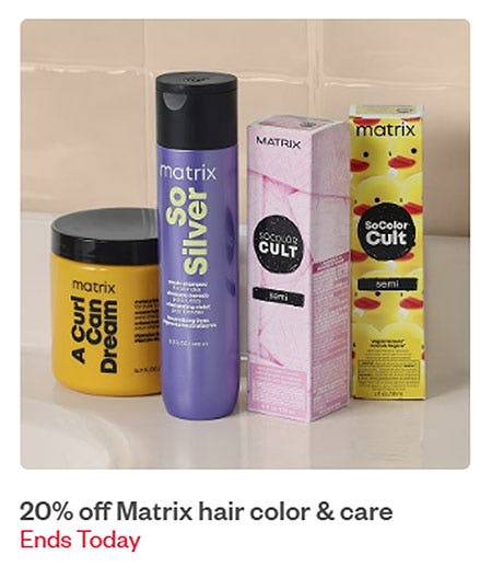 20% Off Matrix Hair Color & Care