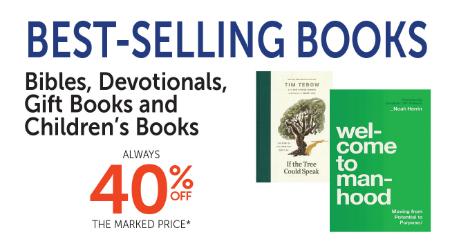 40% Off Best-Selling Books