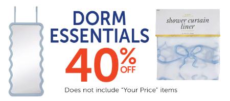 40% Off Dorm Essentials