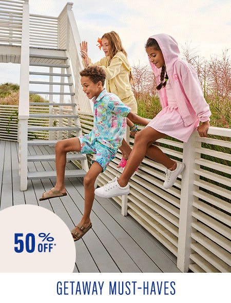 50% off Getaway Must-Haves
