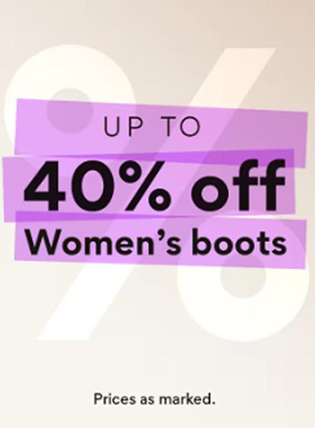Up to 40% Off Women's Boots