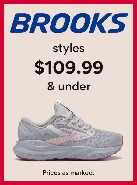 Brooks Styles $109.99 & Under