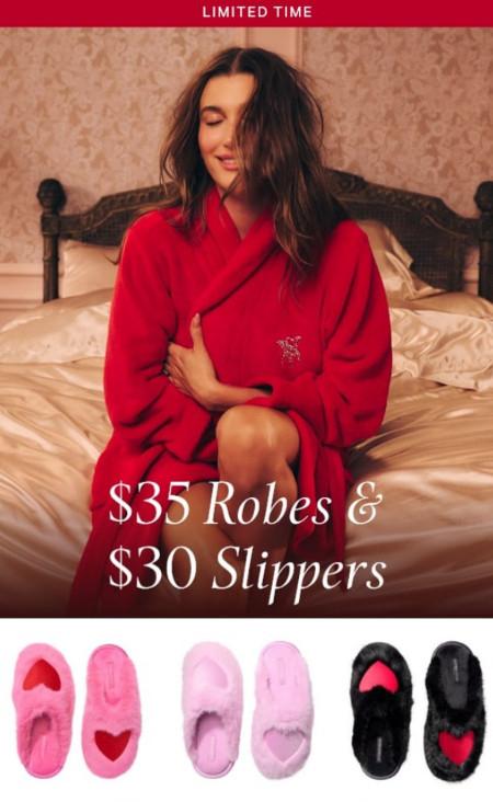 $35 Robes and $30 Slippers
