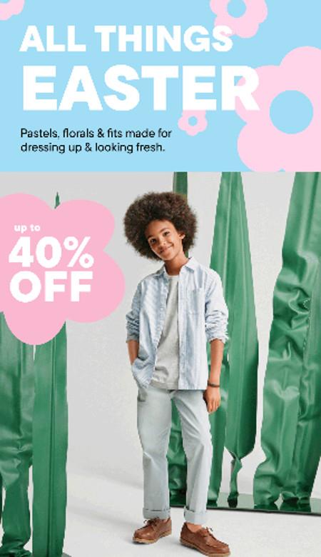 All Things Easter Up to 40% off