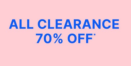 All Clearance 70% off