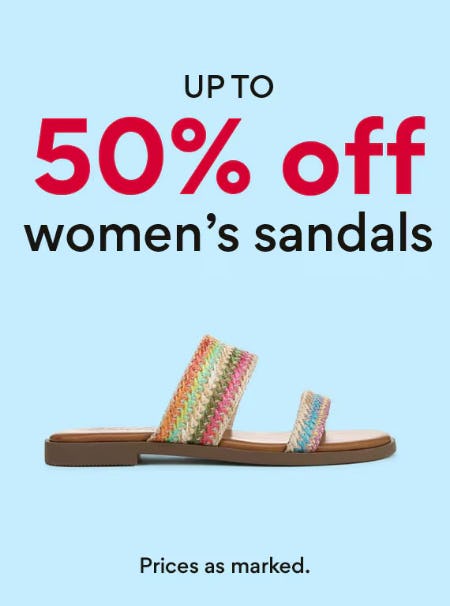 Up to 50% Off Women's Sandals